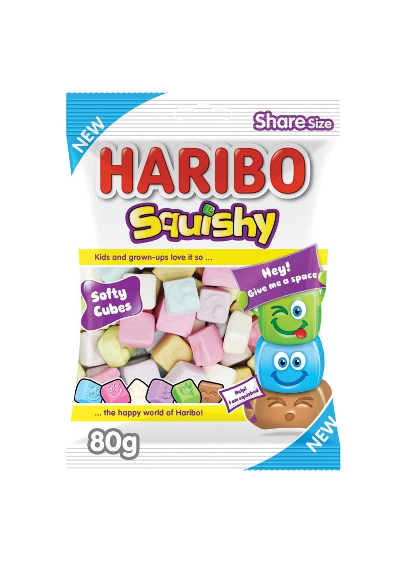 Haribo Squishy Gummy Candy 80g - Image 1