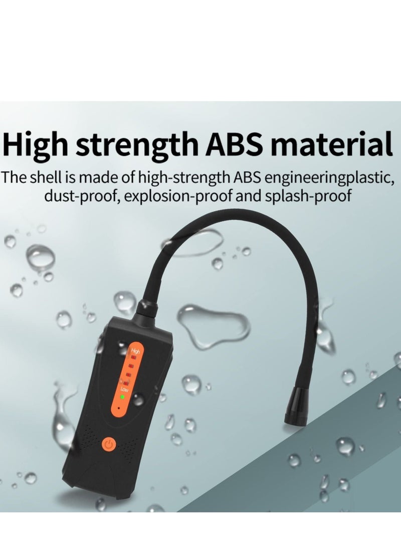 Captaintech Gas Leak Detector, Natural Gas Detector with Audible & Visual Alarm, Portable Gas Sniffer to Locate Combustible Gas Leak Sources Like Methane, Propane for Home(Orange) - Image 5