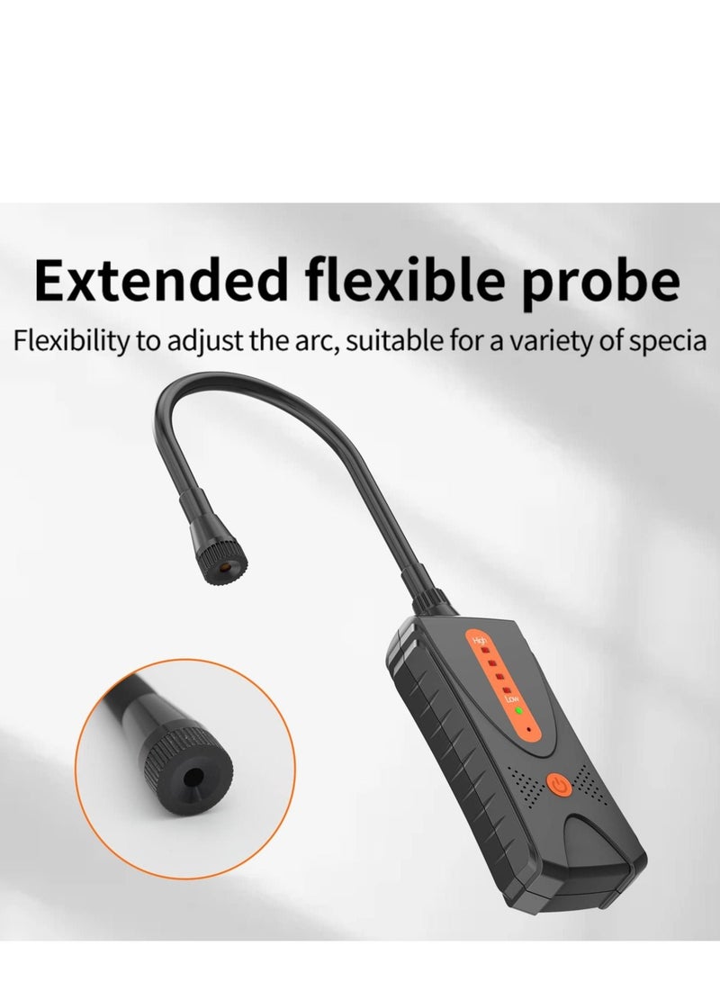 Captaintech Gas Leak Detector, Natural Gas Detector with Audible & Visual Alarm, Portable Gas Sniffer to Locate Combustible Gas Leak Sources Like Methane, Propane for Home(Orange) - Image 3