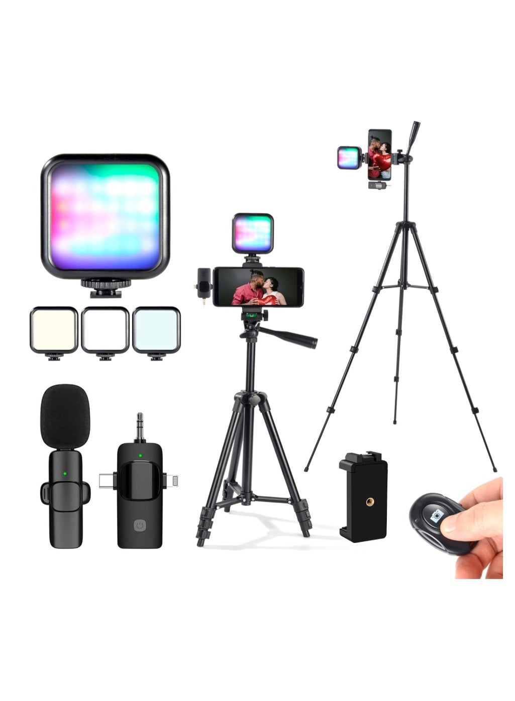 أيناوو Ainawo Vlogging Kit For iPhone Youtube Starter Kit Youtuber Kit Beginner Content Creato