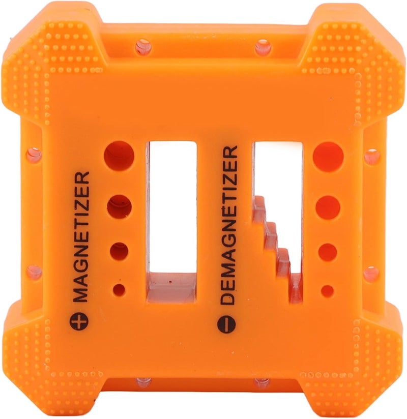 Haofy Bits Magnetizer, 2.68x2.68x1.18in Plastic Portable Magnetizer Demagnetizer Tool for Screwdrivers Nut Drivers Sockets Carpenter Mechanic Workshop - Image 1