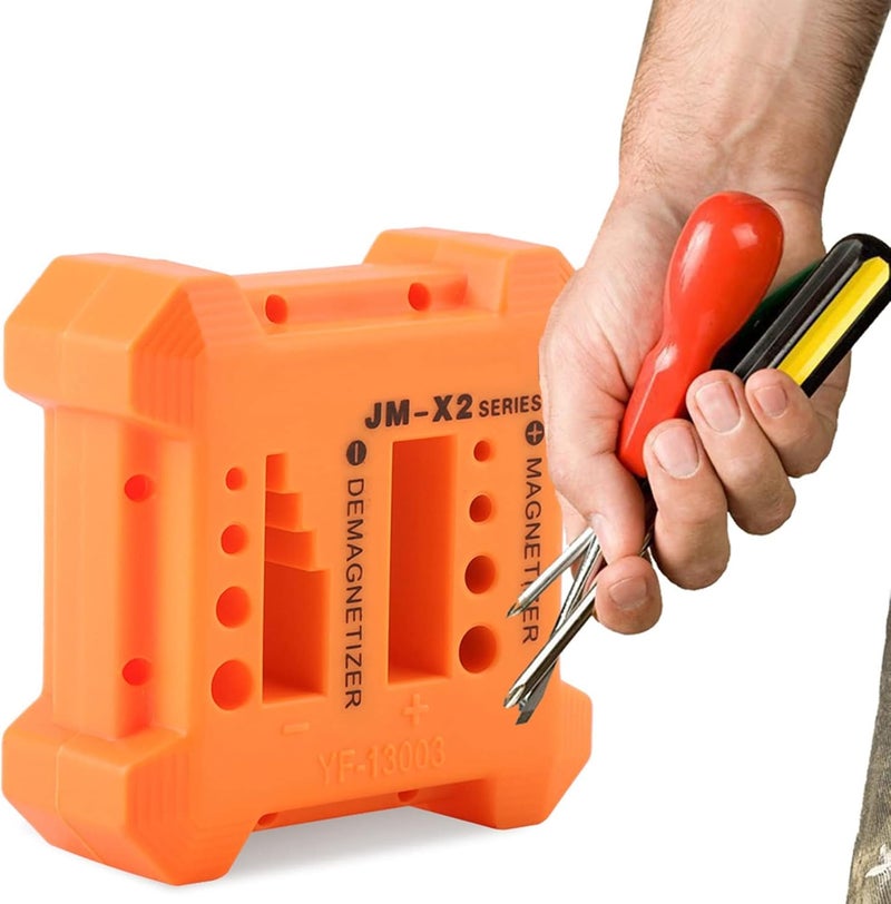 Haofy Bits Magnetizer, 2.68x2.68x1.18in Plastic Portable Magnetizer Demagnetizer Tool for Screwdrivers Nut Drivers Sockets Carpenter Mechanic Workshop - Image 2