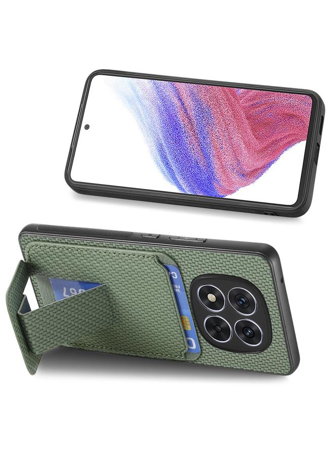 S-TOP Case For Redmi Note 14 5G Carbon Fiber Card Bag Fold Stand Phone Case - Image 5