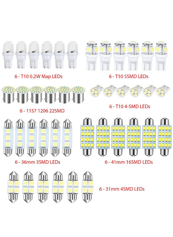 Generic Car Led Bulb Led Combination Set for Car Interior/Indoor Map Dome/ Trunk / License Lights  - Image 5