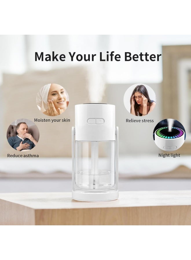Walpck USB Powered with Starry Sky Projection Timer Function for 6-8 Hours Auto Shut-off and Colorful Lighting Design Ideal for Bedroom Car and Office (white) - Image 3