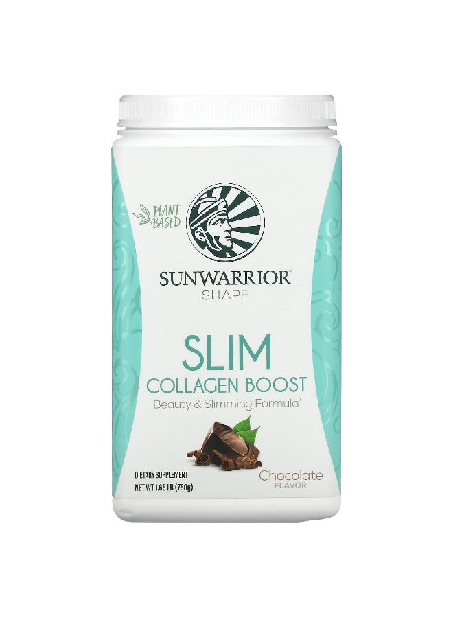 Sunwarrior Sunwarrior, Shape, Slim Collagen Boost, Chocolate, 1.65 lb (750 g)  - Image 1