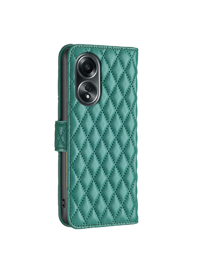 S-TOP Case For OPPO A58 4G Diamond Lattice Wallet Leather Flip Phone Case - Image 3
