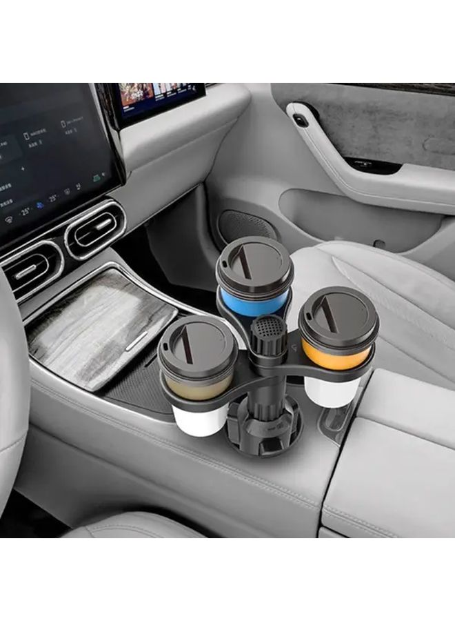 1pc Three In One Adjustable Car Cup Holder With Spill Resistant Coaster And Ergonomic Grip Durable Plastic Fit For Small Water Bottles Coffee Cups Space Saving Beverage Holder Tool Free Installation Compact Design Car Interior Storage Sturdy Construction Road Trip Essentials - Image 4