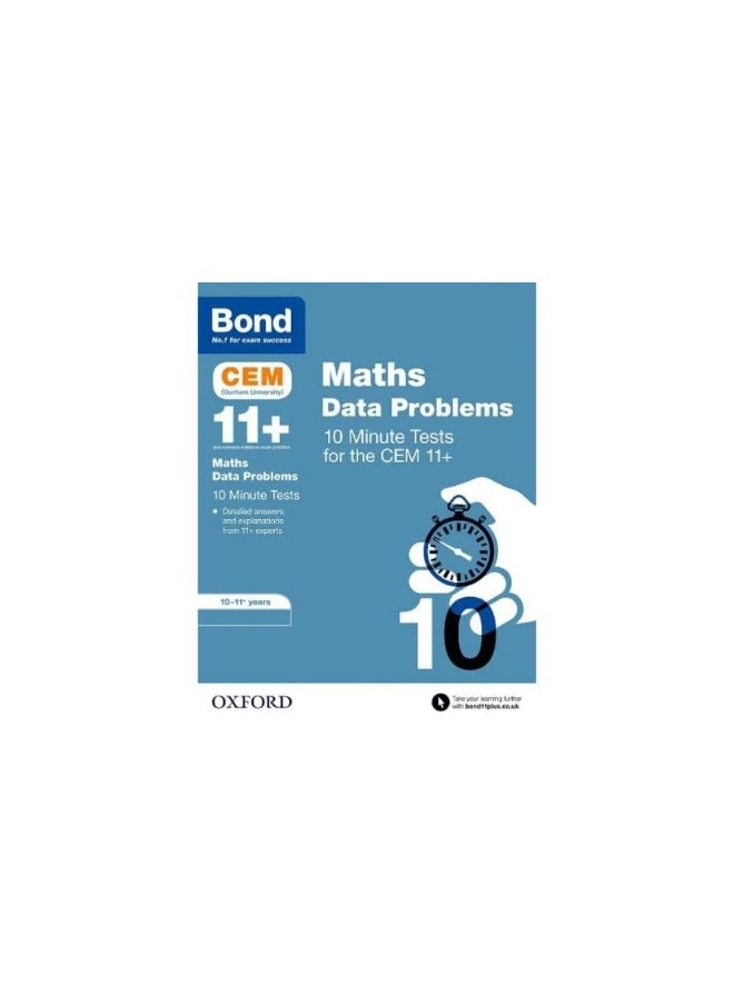 Bond 11+: CEM Maths Data 10 Minute Tests: Ready for the 2024 exam: 10-11 Years 