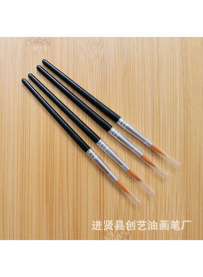 Chuangyi Acrylic Paint Pen Plastic Rod Digital Oil Painting Brush Flat Head Brush Gouline Brush Vinyl Doll Plaster Nylon Pen - Image 1