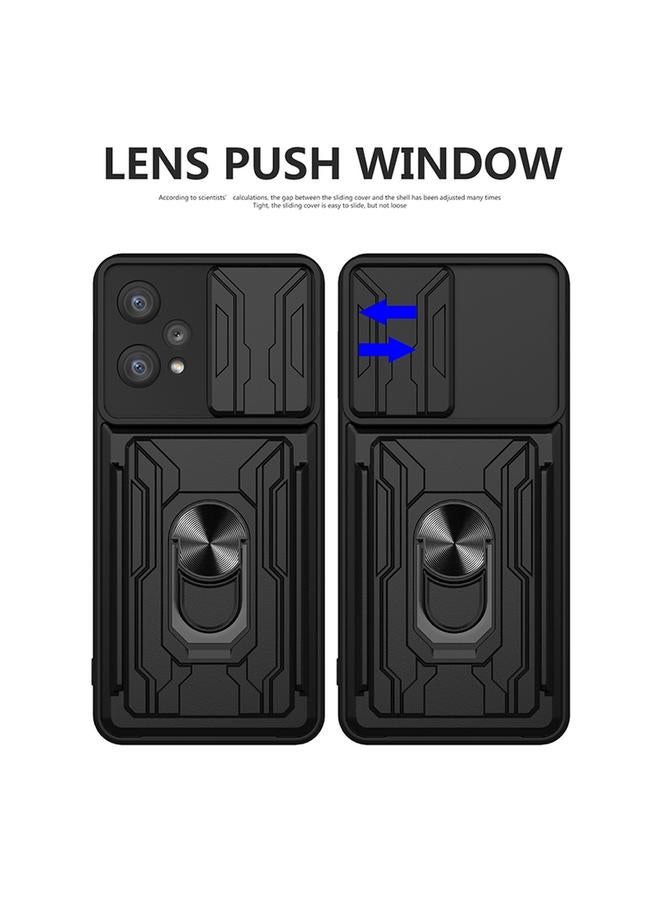 اس-توب جراب هاتف OPPO Realme 9 Pro مع حامل بطاقة منزلق - Image 2