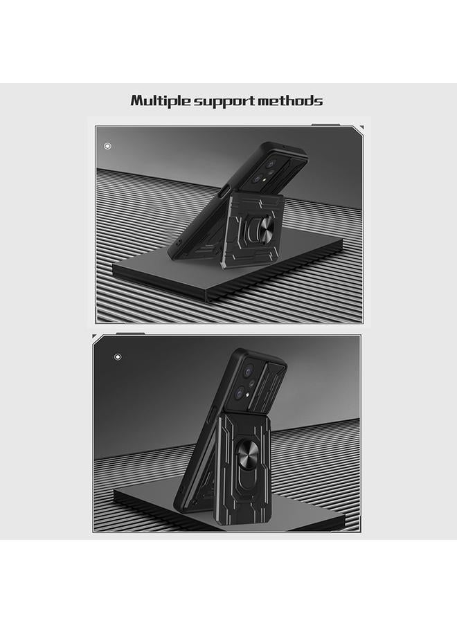 اس-توب جراب هاتف OPPO Realme 9 Pro مع حامل بطاقة منزلق - Image 5