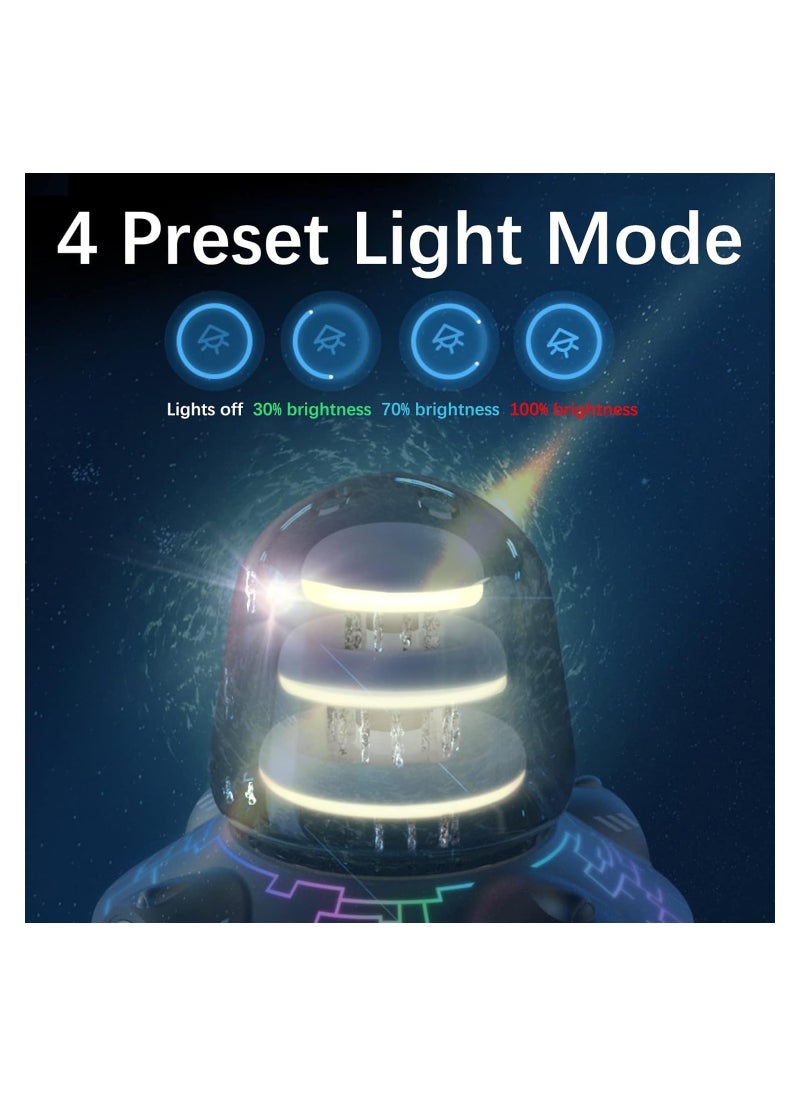 Generic - Waterfall Music Speaker with RGB Rhythm Atmosphere Lamp, Bluetooth Subwoofer, Waterproof Design, Digital Clock, and Desktop Audio Capabilities. - Image 1