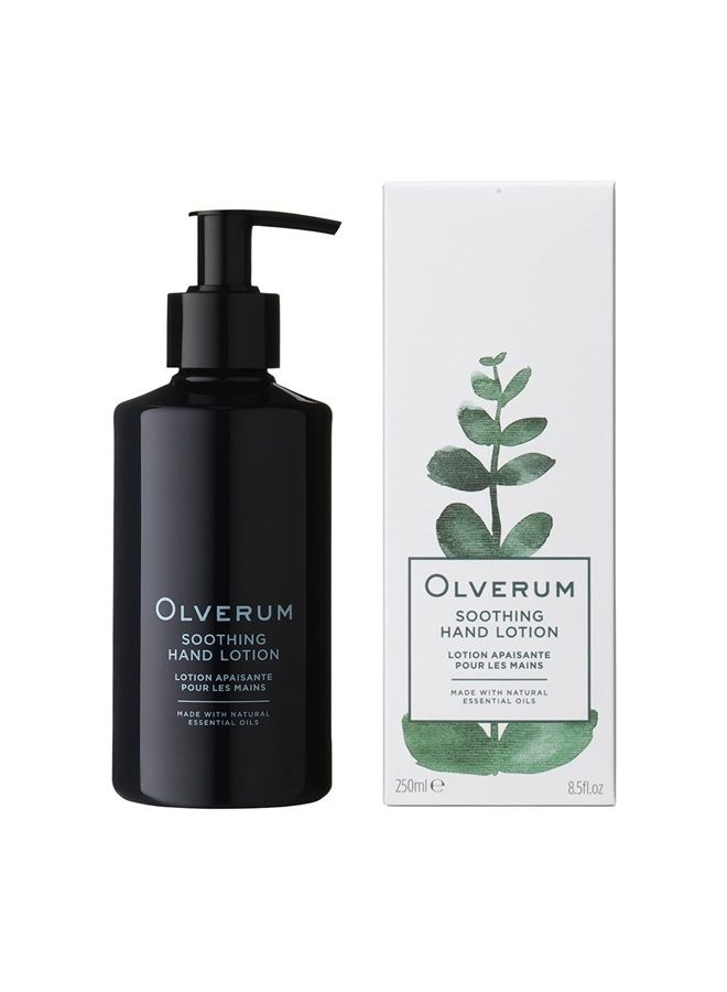 OLVERUM Natural Soothing Hand Lotion | Clean, Vegan Skin Care (8.5 fl oz | 250 ml) - Image 1