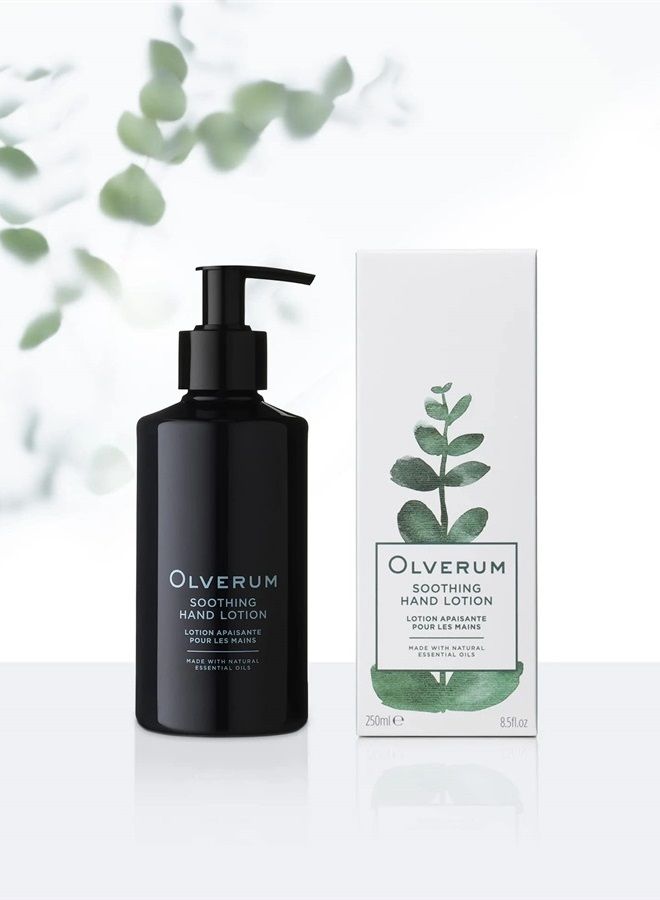 OLVERUM Natural Soothing Hand Lotion | Clean, Vegan Skin Care (8.5 fl oz | 250 ml) - Image 2
