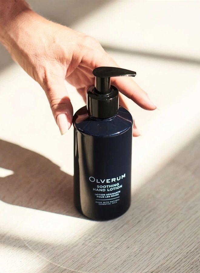 OLVERUM Natural Soothing Hand Lotion | Clean, Vegan Skin Care (8.5 fl oz | 250 ml) - Image 5