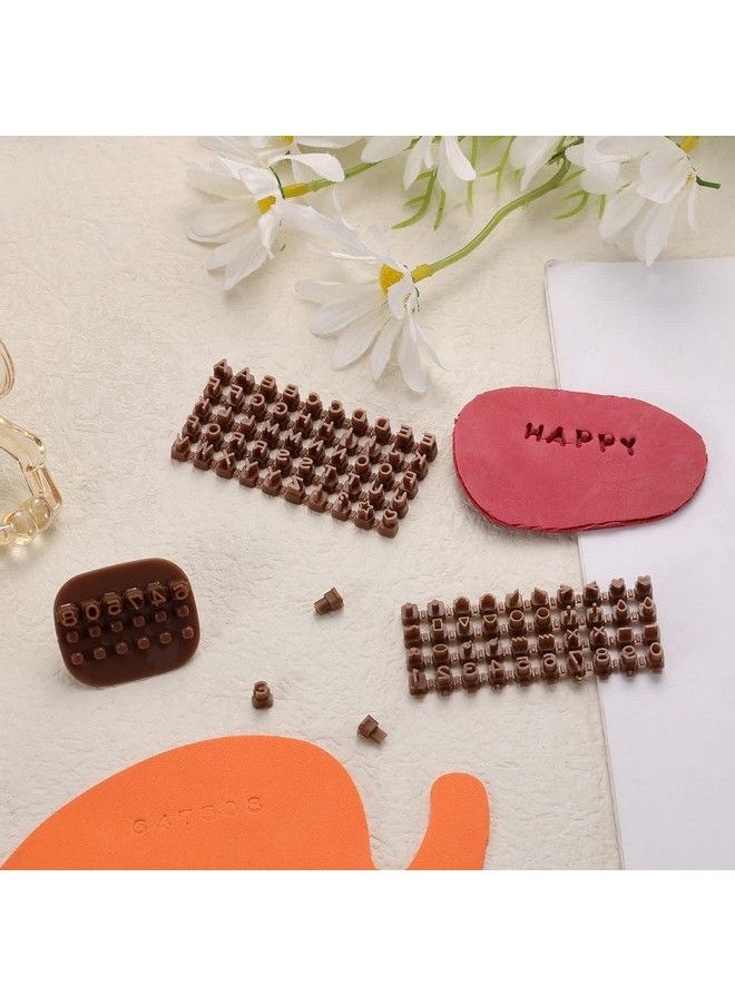 KINBOM - Clay Letter Stamp Set Tiny Alphabet Letter Stamps For Clay With Combination Tool Number And Letter Stamps For Polymer Clay Cookie Biscuit Pottery Diy Projects - Image 1
