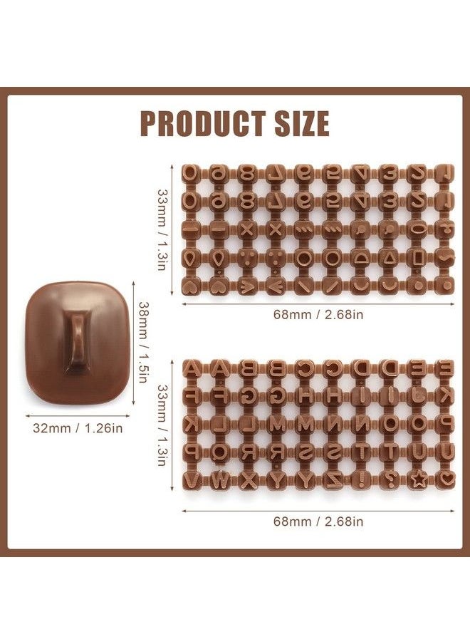 KINBOM - Clay Letter Stamp Set Tiny Alphabet Letter Stamps For Clay With Combination Tool Number And Letter Stamps For Polymer Clay Cookie Biscuit Pottery Diy Projects - Image 1