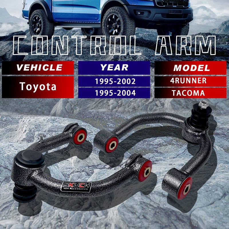 SKUCH 4X4 ACCESSORIES Front Upper Control Arms for 1995-2002 Toyota 4Runner, 2-4'' Lift Tubular Suspension Control Arm w/Ball Joints Compatible with 1995-2004 Toyota Tacoma - Image 2