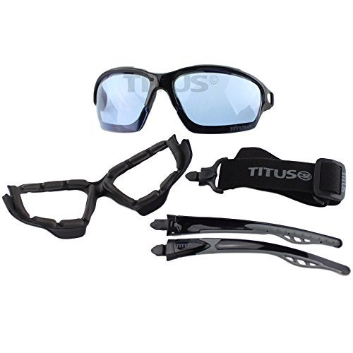 TITUS Motorcycle Riding Padded Sport Goggles (G11 - Sport Clear) - Image 5