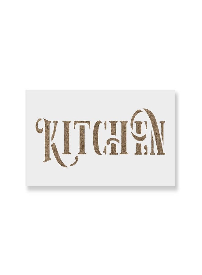 Stencil Revolution Rustic Kitchen Stencil - Kitchen Stencil, Homely and Heartwarming Artistic Expressions Through Rustic Stencils - Image 1