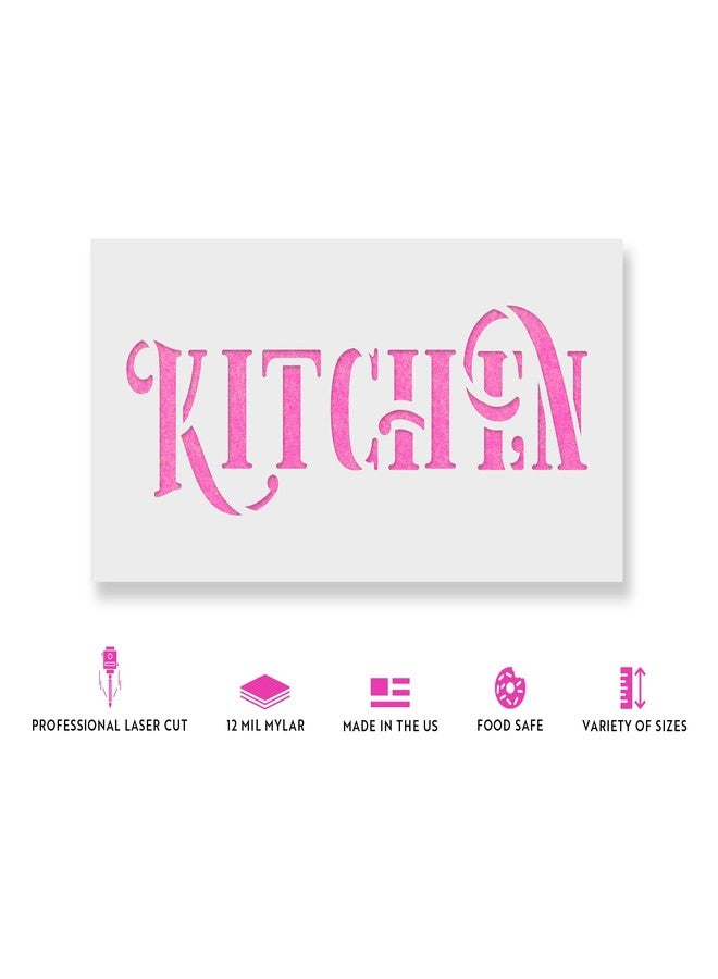 Stencil Revolution Rustic Kitchen Stencil - Kitchen Stencil, Homely and Heartwarming Artistic Expressions Through Rustic Stencils - Image 2