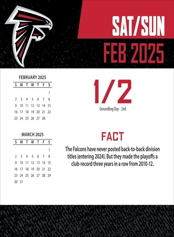 Turner Licensing Turner Sports Atlanta Falcons 2025 Box Calendar (25998053029) - Image 3