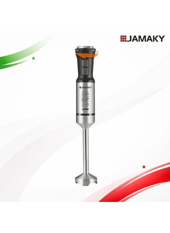 Jamaky Two-speed hand blender with progressive speed control – 2000W power – JMK3006 - Image 1