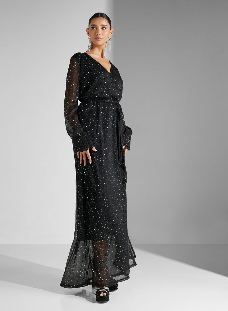 جينجر فستان بتفاصيل لامعة - Image 5