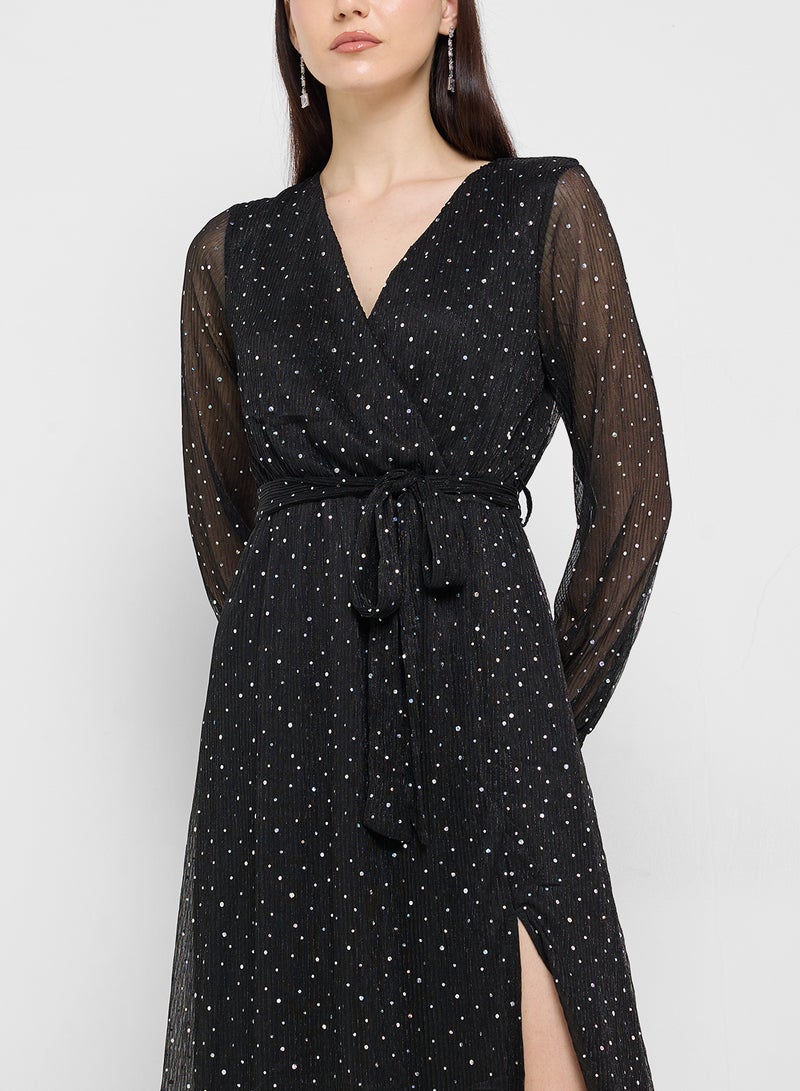 جينجر فستان بتفاصيل لامعة - Image 3