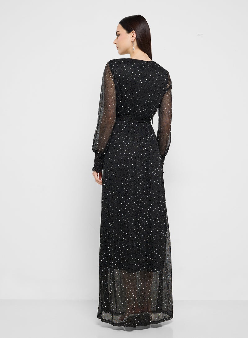 جينجر فستان بتفاصيل لامعة - Image 2