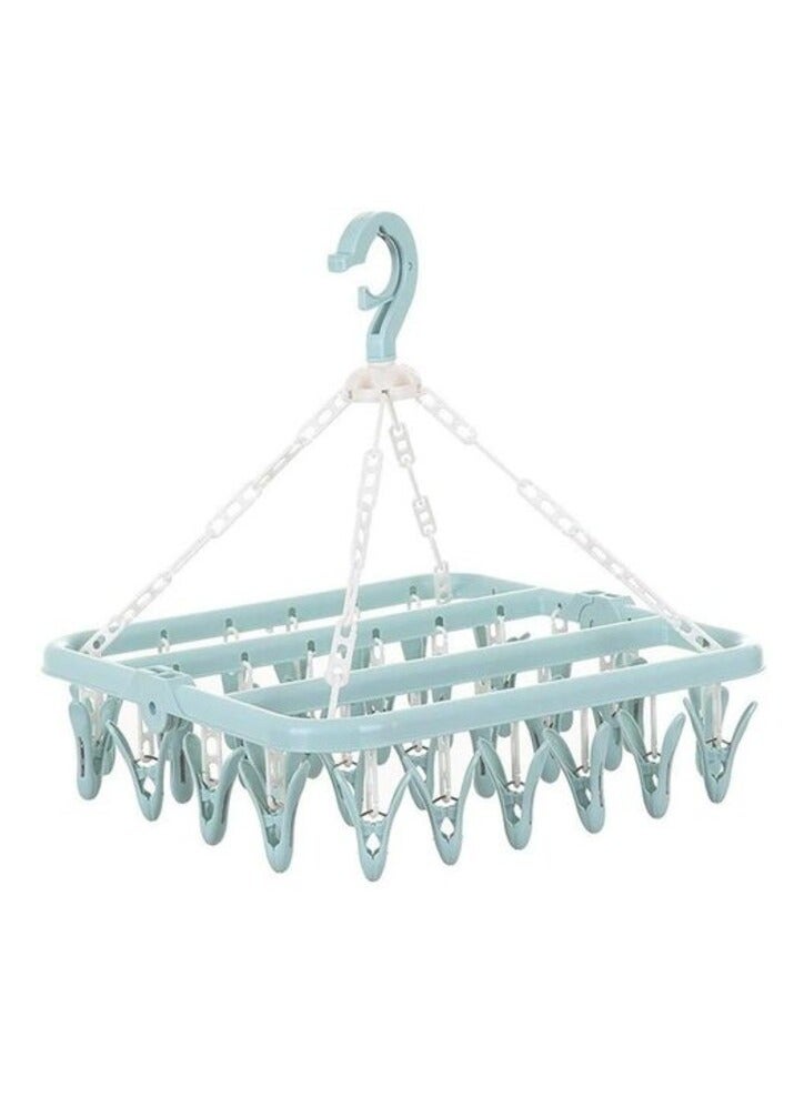 إيونتو Aiwanto تجفيف الرف القماش تجفيف مقاطع شماعات رف منشفة تجفيف الرف رف معلق مشبك قابل للطي والتقطير - Image 1