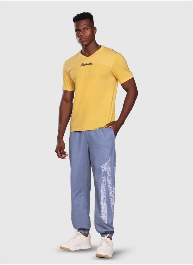 Men's Acid Wash Printed Cotton Denim Joggers with Elasticated Hidden Drawstring Waistband, Deep Pockets, Long-Lasting Colour, Super Soft, Lightweight And Streachable Fabric for All Day Comfort