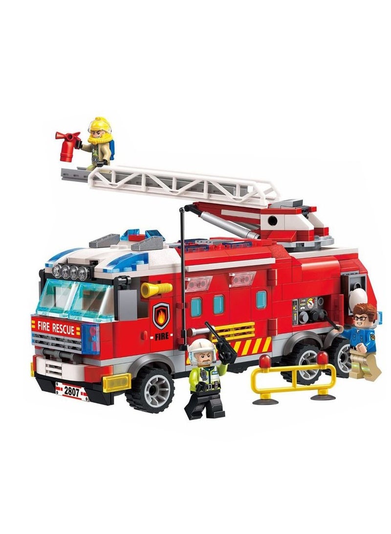 Qman Fire Rescue Machine Fire Service 366 Pieces- C2807  - Image 2