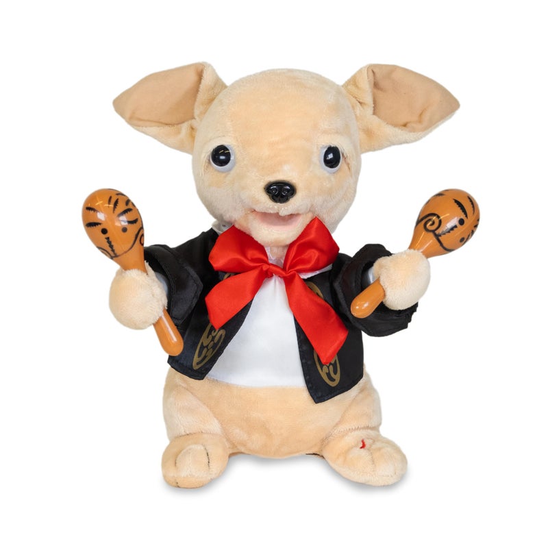 Cuddle Barn Chuey Bamba 12 Singing Chihuahua Animated Plush Toy Shakes Maracas to La Bamba - Image 2