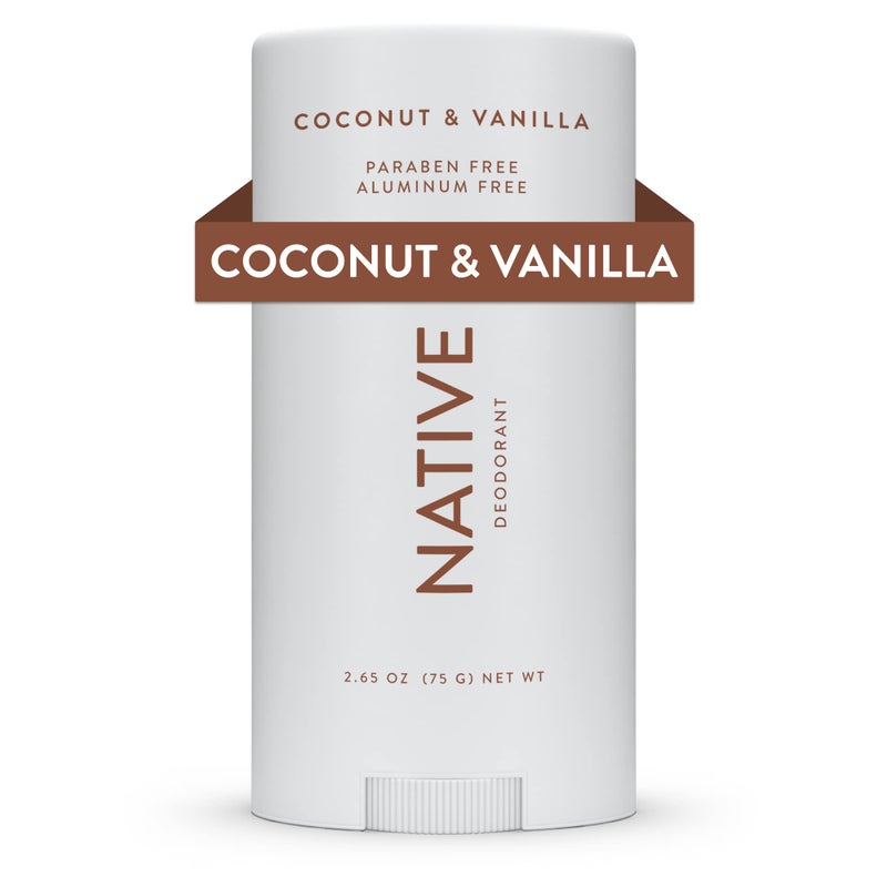 Native Deodorant Contains Naturally Derived Ingredients 72 Hour Odor Control  Deodorant for Women and Men Aluminum Free with Baking Soda Coconut Oil and Shea Butter  Coconut  Vanilla