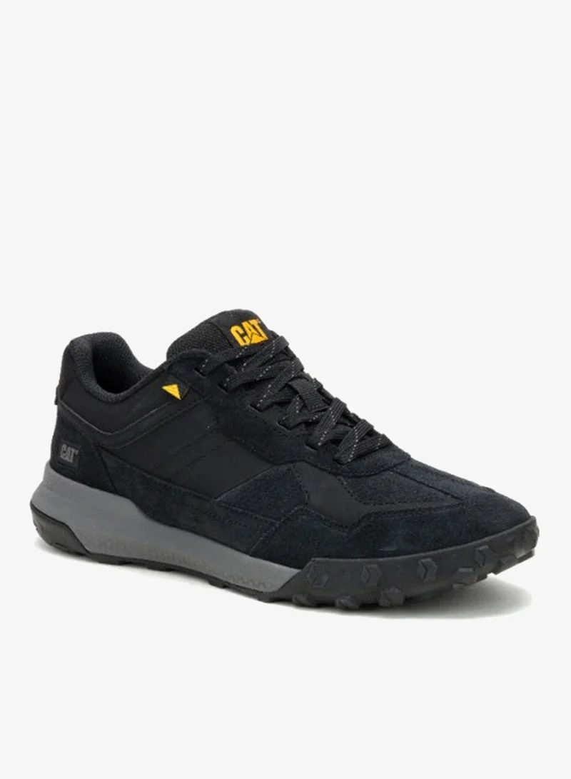 Caterpillar CAT Hex Ready T‑Toe Black Men’s Sneaker – Cow Suede & Microfiber, EVA Comfort Midsole, T1514 Slip‑Resistant Outsole
