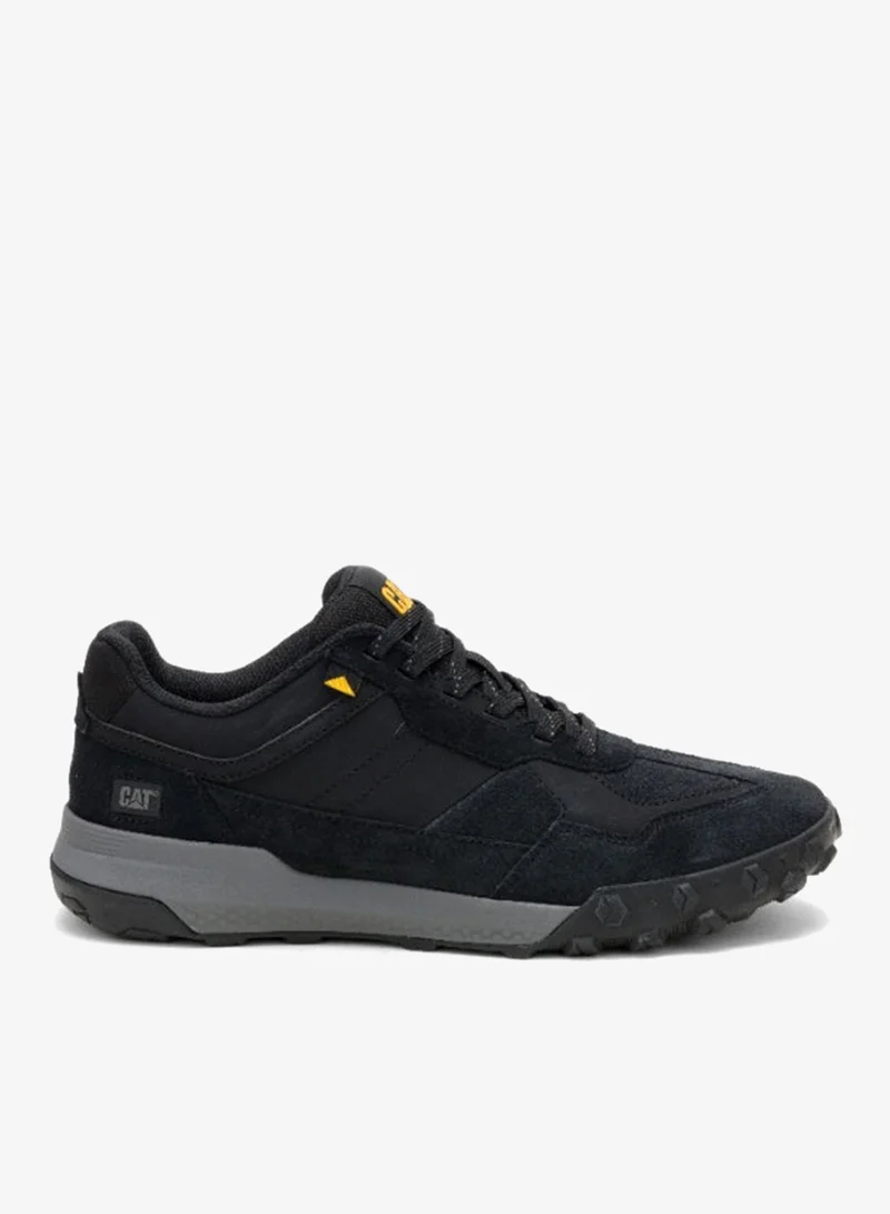 Caterpillar CAT Hex Ready T‑Toe Black Men’s Sneaker – Cow Suede & Microfiber, EVA Comfort Midsole, T1514 Slip‑Resistant Outsole