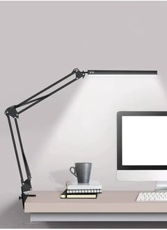 LOOPITYS LED desk lamp, eye protection metal swing arm desk lamp with lamp, lamp with 3 adjustable brightness modes, architect desk lamp for home and office use  - Image 1