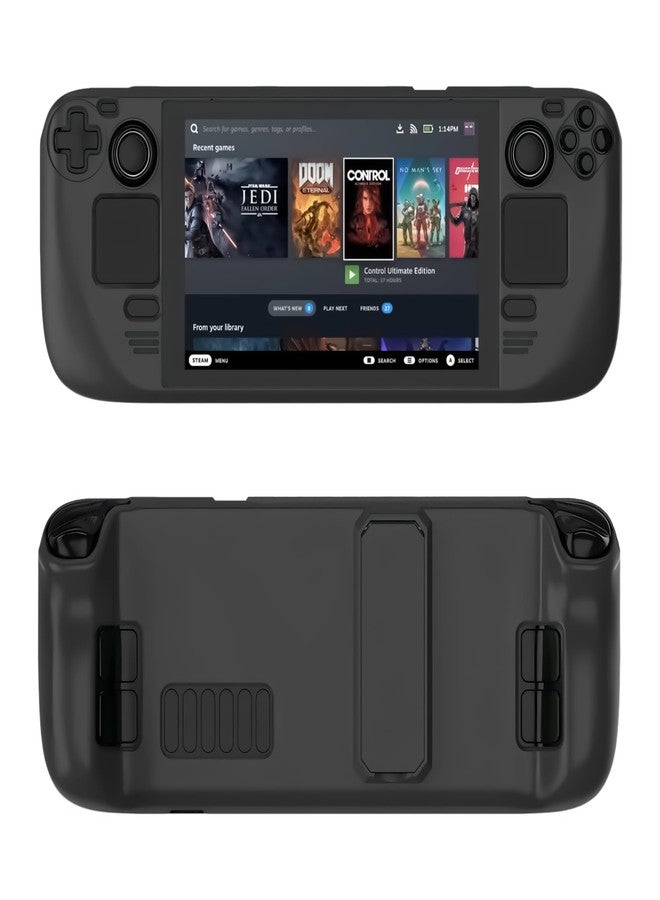 Sorandy Steam Deck Case, Steam Deck Carrying Case, Kickstand Protective Case for Steam Deck, Valve Steam Deck Accessories with Drops, Scratches, Dust, Fingerprints, Hands Full - Image 1