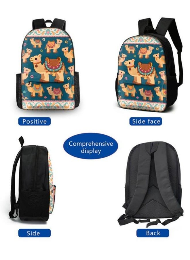 واضح من النار برايت لي فاير شعبية جديدة طباعة كرتونية لطيفة، مجموعة حقائب عملية من ثلاث قطع (متوفرة للطلاب والأطفال والأصدقاء في النزهايات وتسلق الجبال وما إلى ذلك) - 79 - Image 3