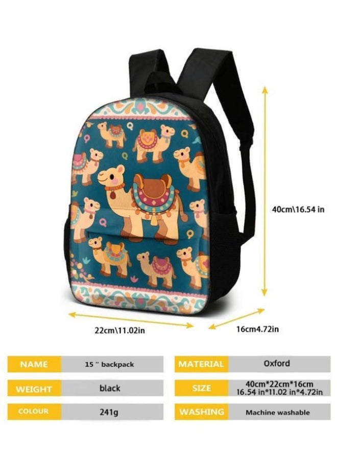 واضح من النار برايت لي فاير شعبية جديدة طباعة كرتونية لطيفة، مجموعة حقائب عملية من ثلاث قطع (متوفرة للطلاب والأطفال والأصدقاء في النزهايات وتسلق الجبال وما إلى ذلك) - 79 - Image 5