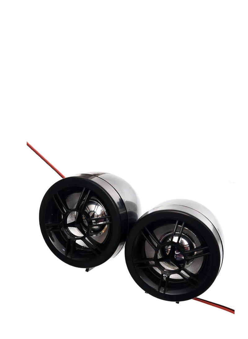 Motorcycle Loop Speaker Kit with Leader and Remote 12V, Black, 3 Inch - Image 1