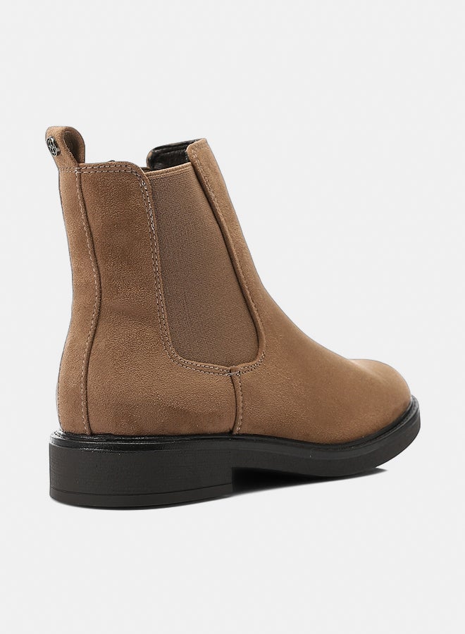 Dejavu Shoes GPS-DVTX-005 Slip On Suede Ankle Boots For Women - Image 3
