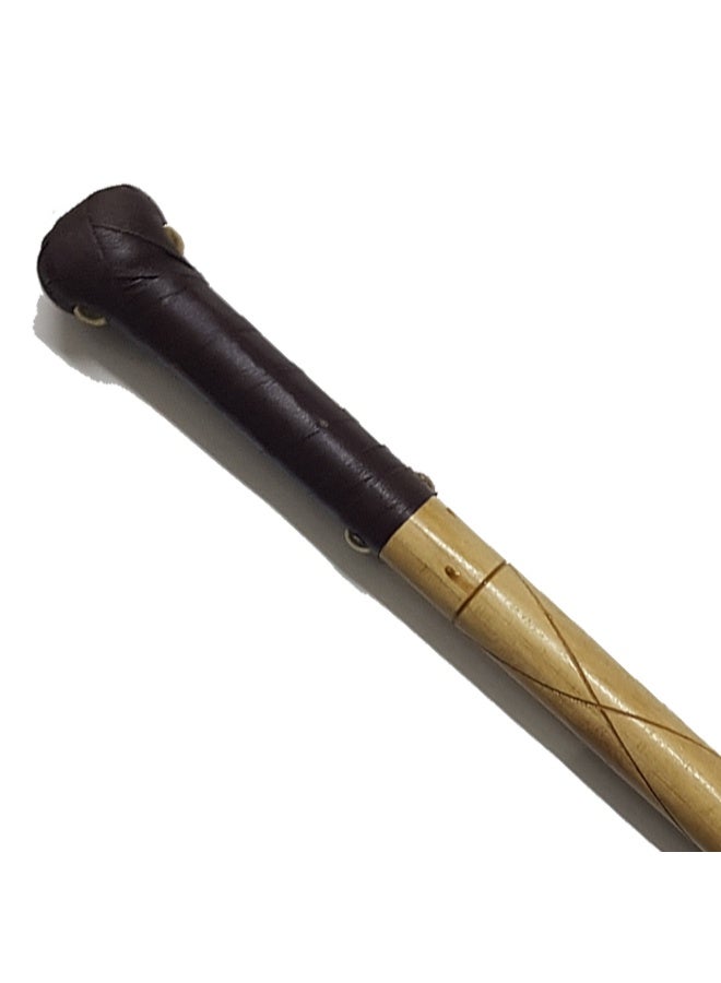 Aswan beech wood cane for men, dark brown - Image 3