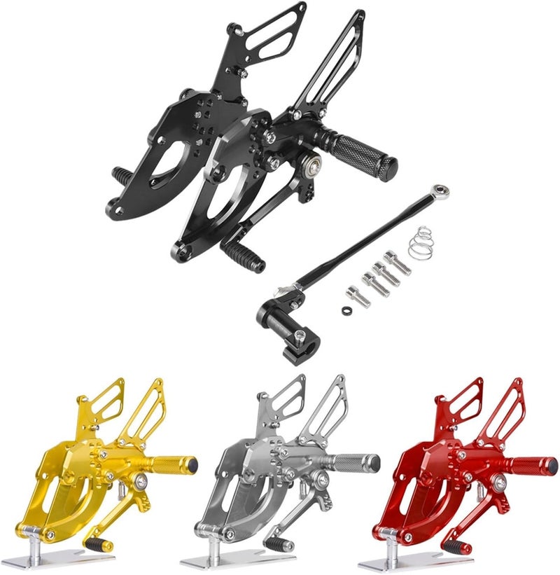 DEMULAX CNC Aluminum Adjustable Rearsets Footrests for CBR250RR - Image 4