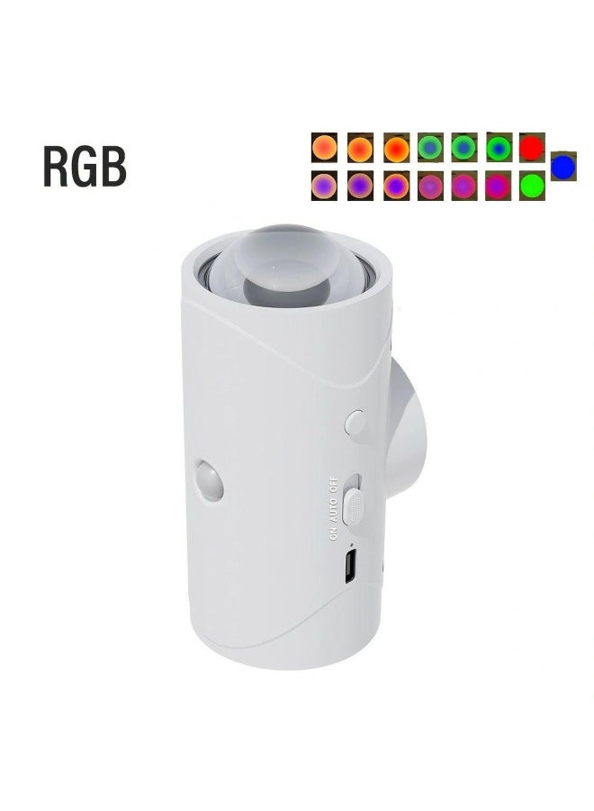 Atmosphere Nightlight Charging Intelligent Induction Magnetic Magic Multi-scene For Long Battery Life-Power Supply:HL-016A-Light Color:White Colorful Atmosphere Table Lamps (1 Pack)  - Image 1