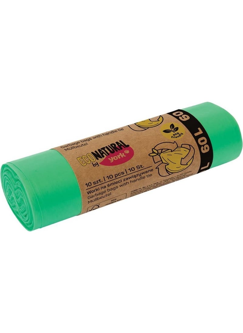 MiniHome - York Econatural 60L Garbage Bag 10 Pieces 090060 - Image 1