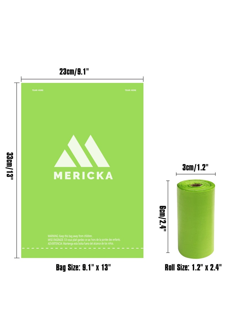 MERICKA Biodegradable Pet Waste Bags with Dispenser Lavender Scented Leak-Proof 255 Bags 13 By 8.7 Inches - Image 3