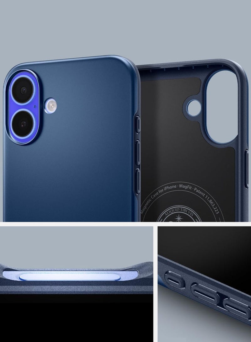Spigen Thin Fit MagFit for iPhone 16 MagSafe Case Cover (2024) - Navy Blue - Image 3
